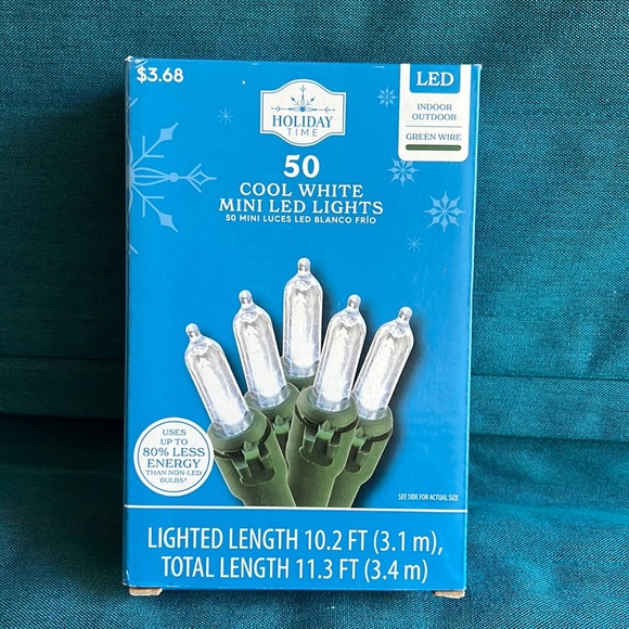Holiday Time Holiday 5 Cool White Mini Led Lights Upc 029944593034